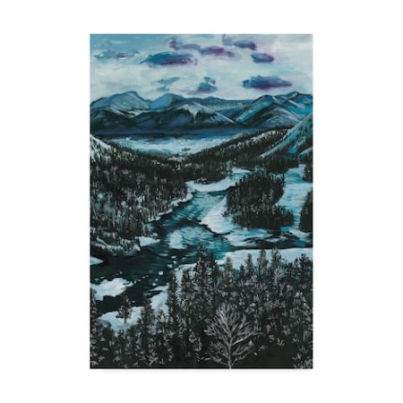 Trademark Fine Art Melissa Wang 'Mountainscape I' Canvas Art, 16x24 WAG07392-C1624GG